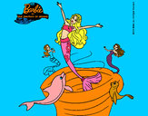 Dibujo Barbie sirena contenta pintado por BRIAN2612