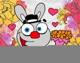 Dibujo Conejo enamorado pintado por IVAN12600