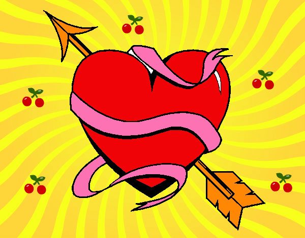 Dibujo Corazón con flecha III pintado por nereitaper
