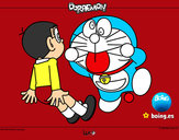 Dibujo Doraemon y Nobita pintado por raul99