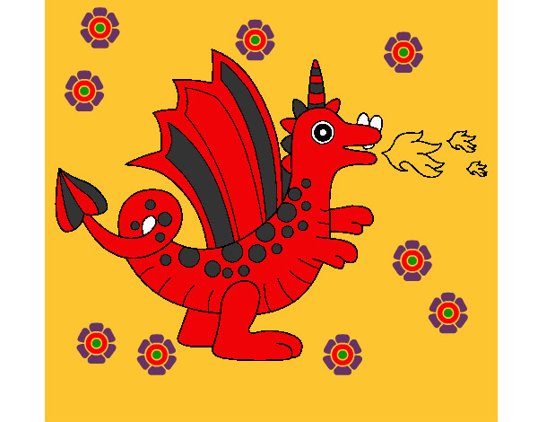 Dibujo Dragón alegre II pintado por nereitaper