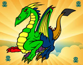 Dibujo Dragón elegante pintado por mikervm