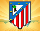 Dibujo Escudo del Club Atlético de Madrid pintado por pingo