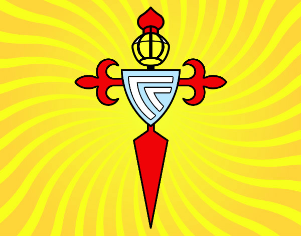 Dibujo Escudo del Real Club Celta de Vigo pintado por pingo