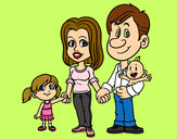 Dibujo Familia feliz pintado por 291211
