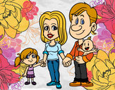 Dibujo Familia feliz pintado por Maria2000