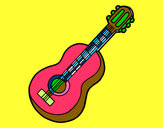 Dibujo Guitarra clásica pintado por melissa3