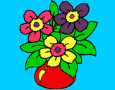 Dibujo Jarrón de flores pintado por CaSsAnDrA_