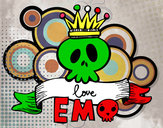 Dibujo Love Emo pintado por pachukin10