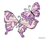 Dibujo Mariposas pintado por says