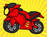 Dibujo Moto deportiva pintado por Luixito