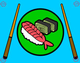 Dibujo Plato de Sushi pintado por sofi2000