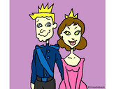 Dibujo Príncipe y princesa pintado por amorsh