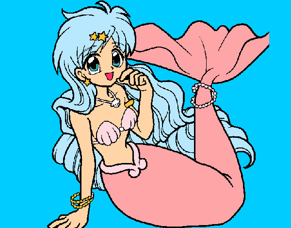 Dibujo Sirena 1 pintado por Zorua