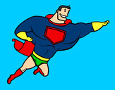 Dibujo Superhéroe grande pintado por jaky136