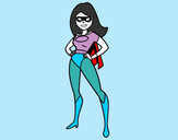 Dibujo Superheroina pintado por seyka