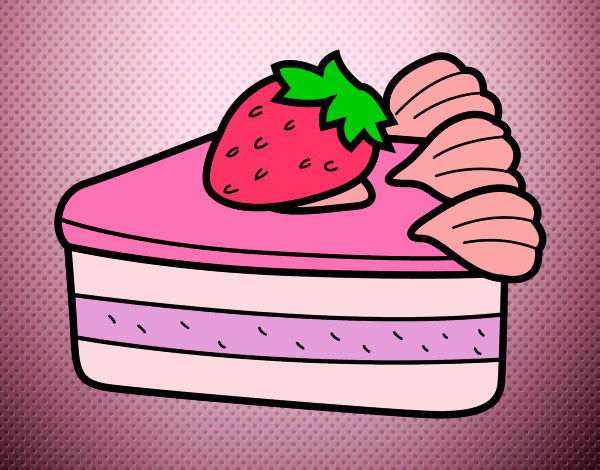 Dibujo Tarta de fresas pintado por fanizu