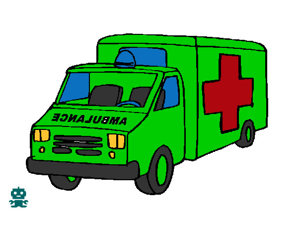 Dibujo Ambulancia pintado por Cata_Swag