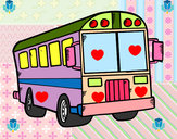 Dibujo Autobús del colegio pintado por arianitha