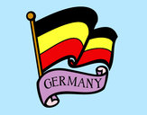 Dibujo Bandera de Alemania pintado por 3Ele3Love3