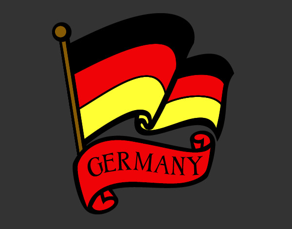 Dibujo Bandera de Alemania pintado por Sael 