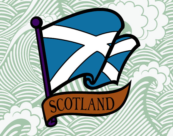 Dibujo Bandera de Escocia pintado por fatope