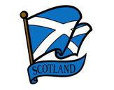 Dibujo Bandera de Escocia pintado por Sael 