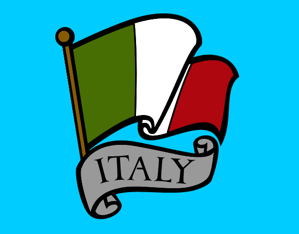 Dibujo Bandera de Italia pintado por Cata_Swag