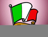 Dibujo Bandera de Italia pintado por maimo