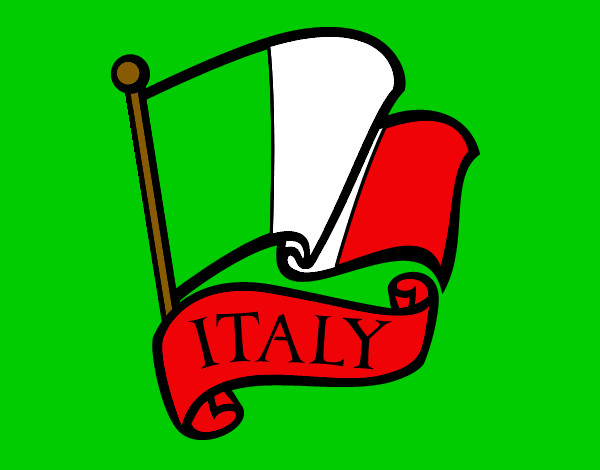 Dibujo Bandera de Italia pintado por Sael 