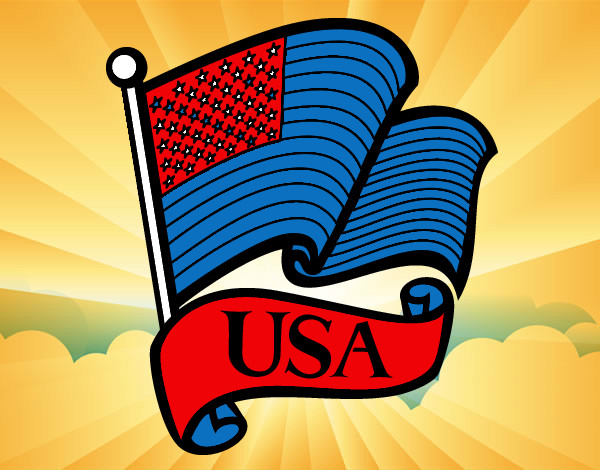 Dibujo Bandera de los Estados Unidos pintado por mariana200