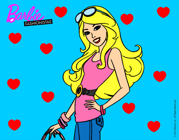 Dibujo Barbie casual pintado por jeanne07