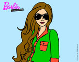 Dibujo Barbie con gafas de sol pintado por CHOWI
