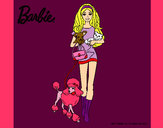 Dibujo Barbie con sus mascotas pintado por geju