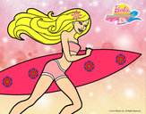 Dibujo Barbie corre al agua pintado por susabeal