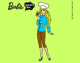 Dibujo Barbie de chef pintado por Helga
