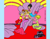 Dibujo Barbie princesa sirena pintado por jenylove