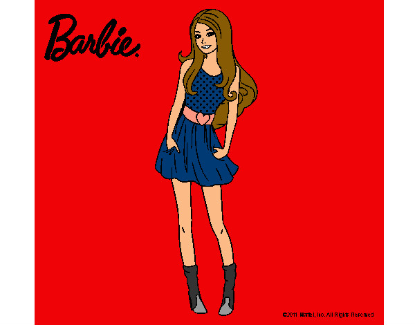 Dibujo Barbie veraniega pintado por CHOWI