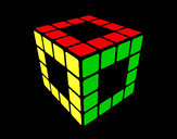 Dibujo Cubo de Rubik pintado por ElRafaCrac