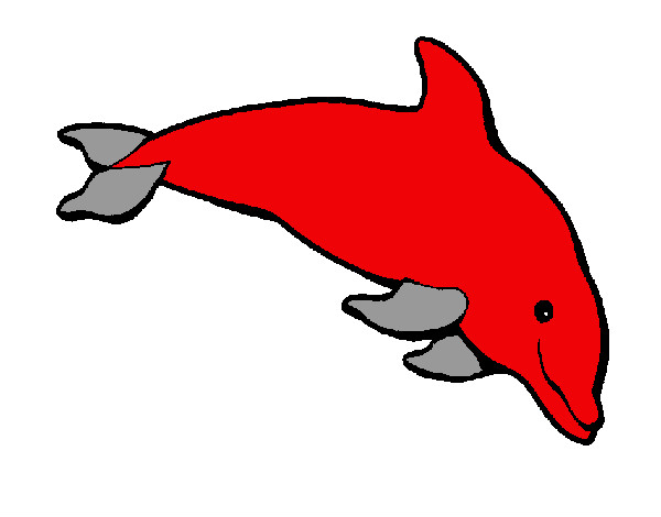 Dibujo Delfín contento pintado por sebaselgua