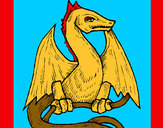 Dibujo Dragón 2 pintado por pingo