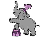 Dibujo Elefante pintado por pjanette