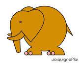 Dibujo Elefante grande pintado por emily7