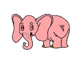 Dibujo Elefante pequeño pintado por emily7