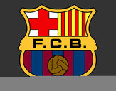 Dibujo Escudo del F.C. Barcelona pintado por alvarocac