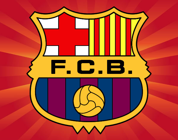 Dibujo Escudo del F.C. Barcelona pintado por Cata_Swag