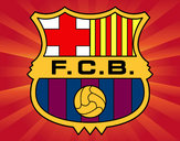 Dibujo Escudo del F.C. Barcelona pintado por Cata_Swag