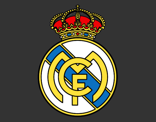Dibujo Escudo del Real Madrid C.F. pintado por fatope