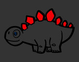 Dibujo Estegosaurio joven pintado por letya 