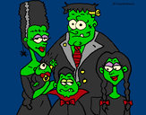 Dibujo Familia de monstruos pintado por Luixito
